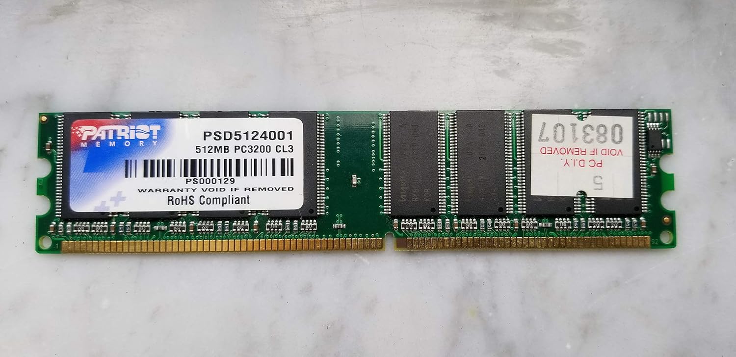 Оперативная память Patriot DDR 512Mb PC3200 200MHz